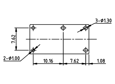 PCB佈局(底視圖)