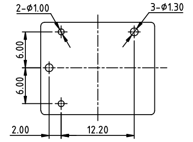 PCB佈局(底視圖)